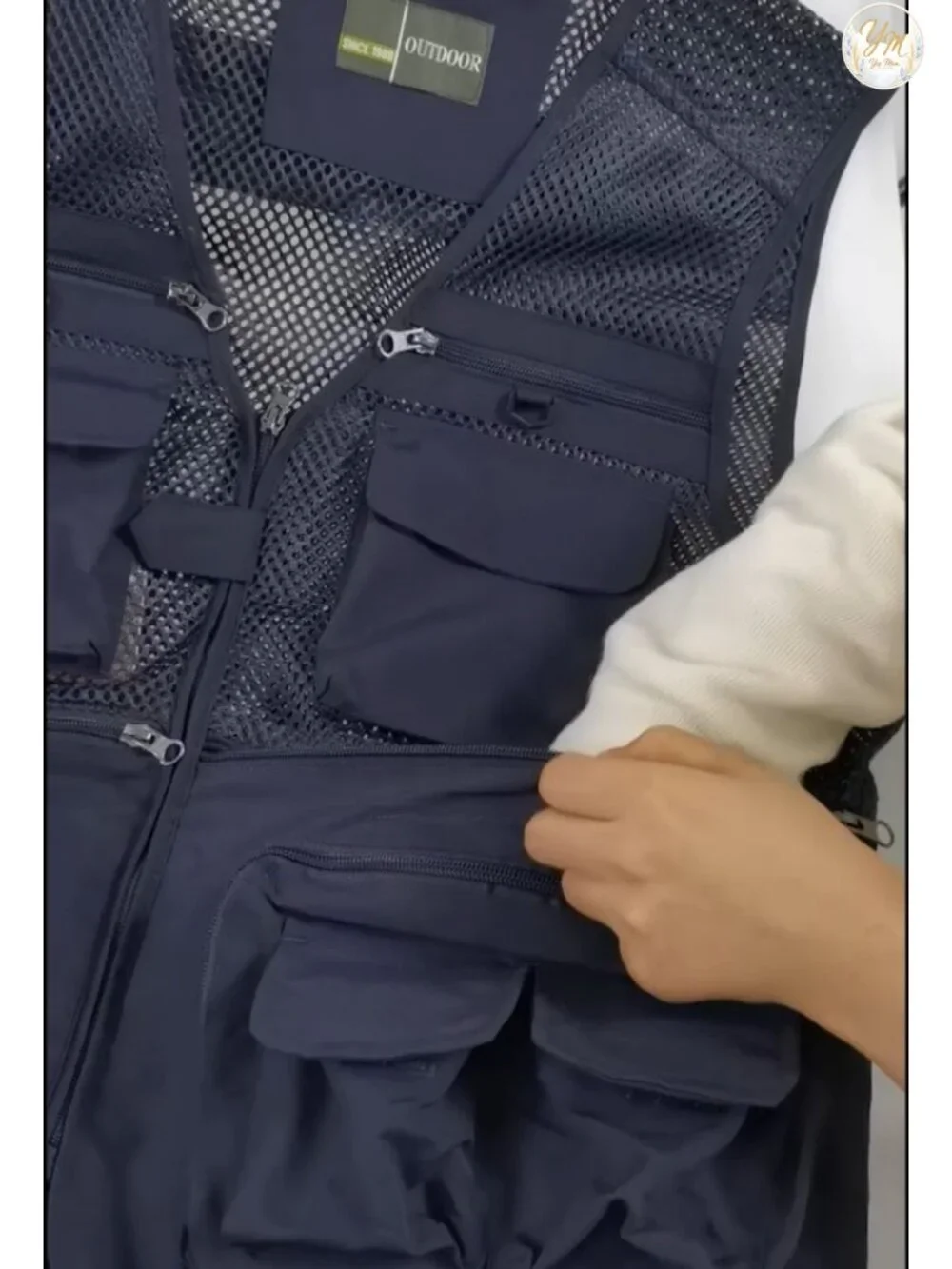 Men's Fishing Utility Safari Vest with 16 Pockets Lightweight Quick Dry